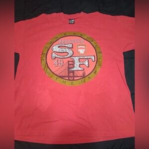 San Francisco 49ers Pro Tag T-Shirt Shirt Men's 3XL Red & Gold Quest For Six